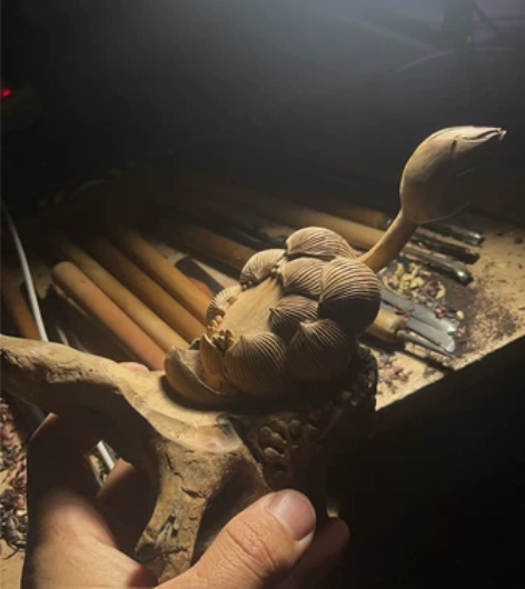 承接各种木雕制作加工设计 定制 摆件 感兴...