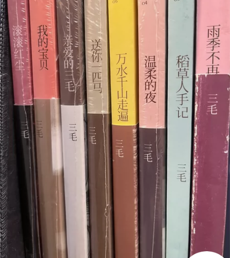 三毛作品集 8本 打包带走 两本拆了,其余...
