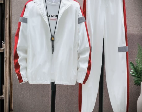 2022爆款套装男士休闲运动套装两件套 颜...