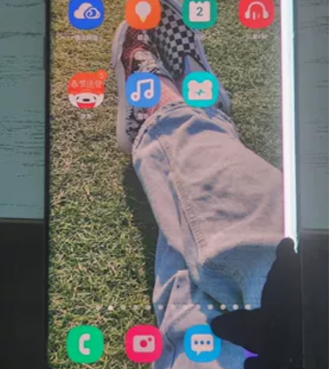 三星s10国行8+128 屏幕漏液白线 闪...