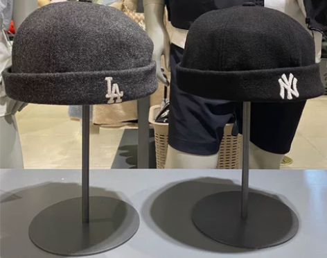 韩国MLB0022新NY毛呢瓜皮帽地主帽秋...