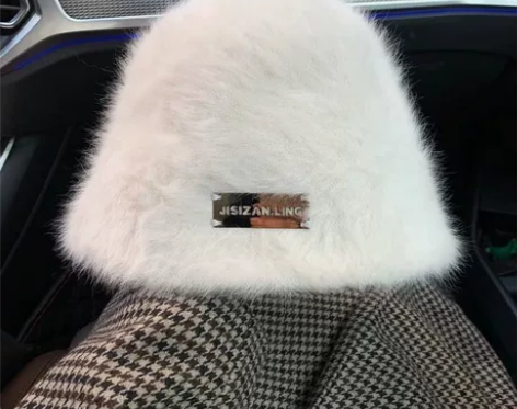 【春节不打烊】显脸小兔毛渔夫帽女秋冬百搭大...