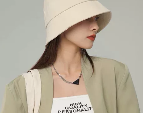 包邮ins风百搭基础款渔夫帽女春夏显脸小遮...