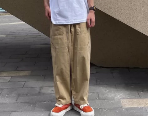 日系ins宽松直筒宽松工装长裤citybo...
