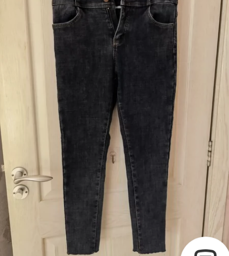 加绒高腰牛仔裤 偏远地区不包邮