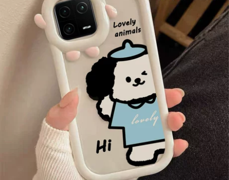 适用于小米13手机壳黑白小狗mi13女生新...