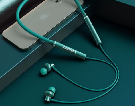 联想无线蓝牙耳机双耳运动跑步颈挂脖头戴入耳...