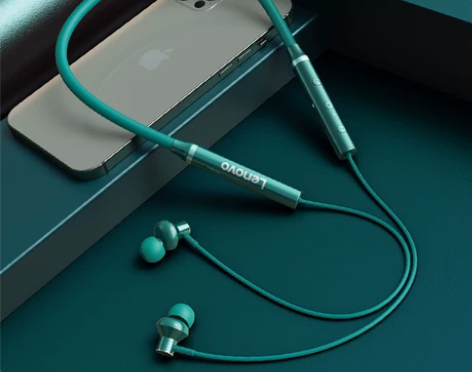 联想HE05x无线运动型跑步蓝牙耳机男款颈...