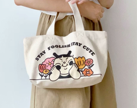 stay cute | 小屁嗝胚布手拎包 ...