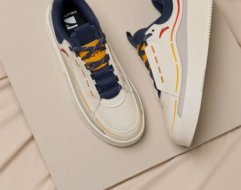 安踏板鞋男鞋2023春季新款百搭潮流厚底增...