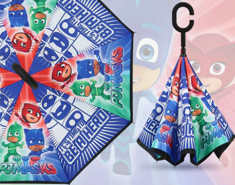 转卖儿童小雨伞长柄小学生宝宝女男童反向汽车...