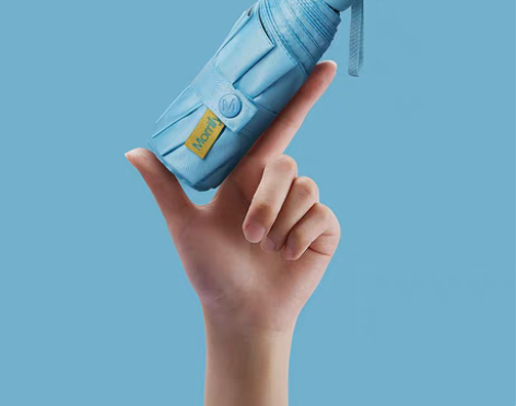 太阳伞女防晒防紫外线遮阳晴雨伞两用胶囊黑胶...