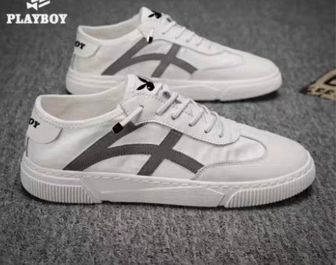 包邮花花公子 （PLAYBOY）帆布鞋男2...