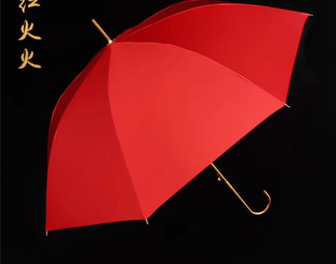 转卖红伞结婚新娘伞女婚庆出嫁蕾丝花边刺绣长...