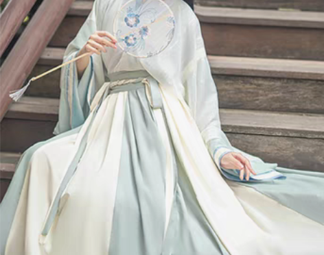 转卖沧笙原创汉服女幸川晋制交领齐腰一片式襦...