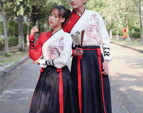 转卖古装汉服女中国风交领汉元素古风男武侠服...
