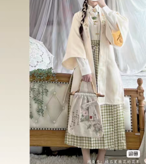 包邮玉术汉服汉元素日常秋款三件套女 仅出马...