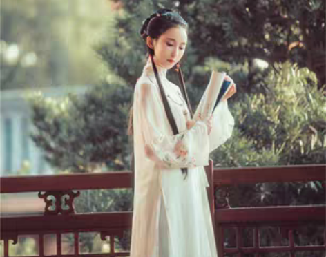 转卖兰若庭 汉服 海棠春 立领 绣花 渐变...