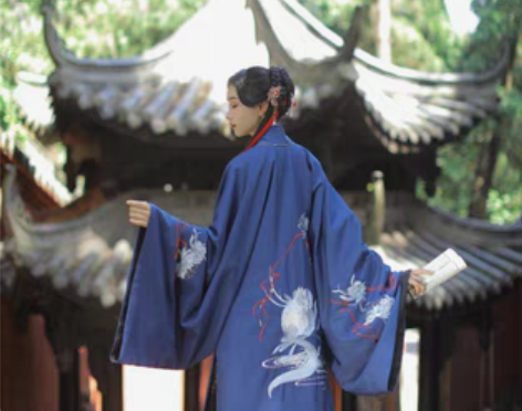 转卖兰若庭 汉服 乘黄 明制 披风… 蓝色...