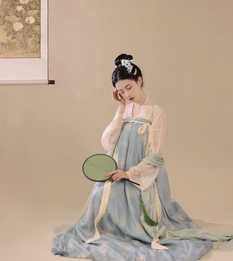 包邮【可出/换】桔屿原创汉服女【长安花】唐...