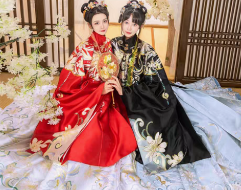 转卖【洛鸟】如梦霓裳原创汉服女双层挂里明制...