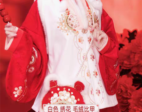 转卖【萌虎】如梦霓裳原创汉服女冬季保暖毛绒...