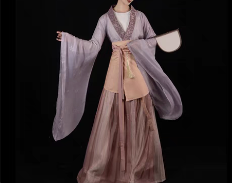 包邮【出租】桔屿南北朝原创汉服女春庭晚望齐...