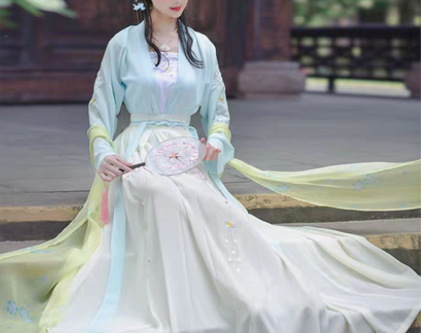 转卖。如梦霓裳汉服 夏装女装对襟襦裙[天仙...