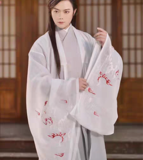 包邮如梦霓裳情侣汉服女大袖衫狮火凌云原创祥...