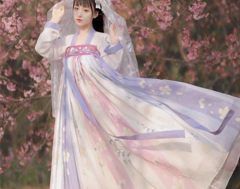 包邮全新【樱洛】齐胸襦裙套装汉服女刺绣正品...