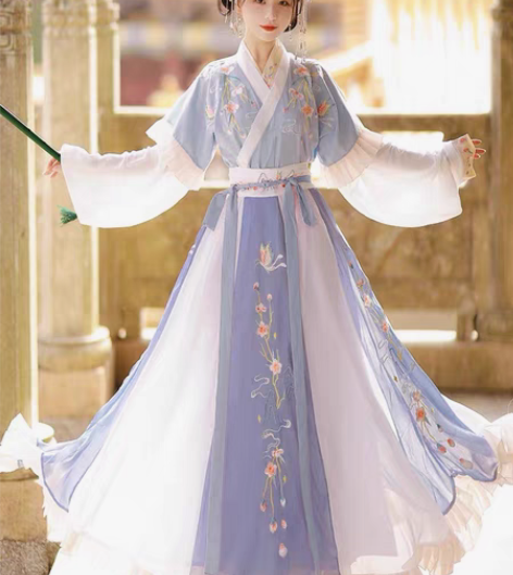 全新，妃亦坊原创汉服女【蝶悦色】晋制半臂中...