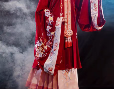 [转卖]摸鱼儿明制【花嫁】立领对襟长衫大袖...