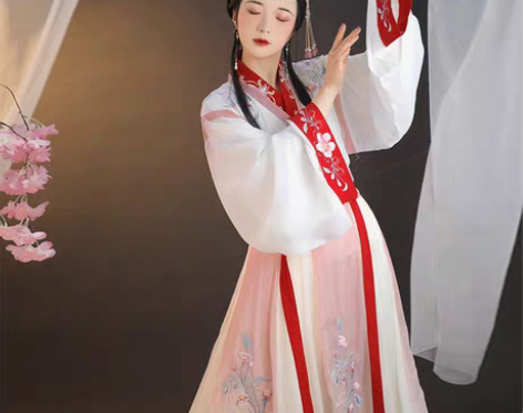 转卖裳云兮原创女重工刺绣晋制交领齐腰襦裙 ...