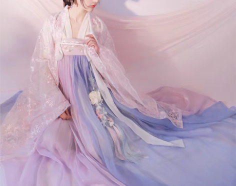 转卖春樱汉服女齐腰齐胸襦裙广袖仙女樱花6米...