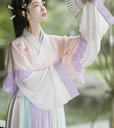 包邮【全新，正品】栾凰原创汉服女晋制交领齐...