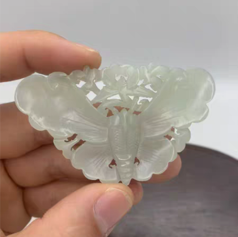 包邮古玉老玉明清玉器和田玉蝴蝶玉佩 很舍不...