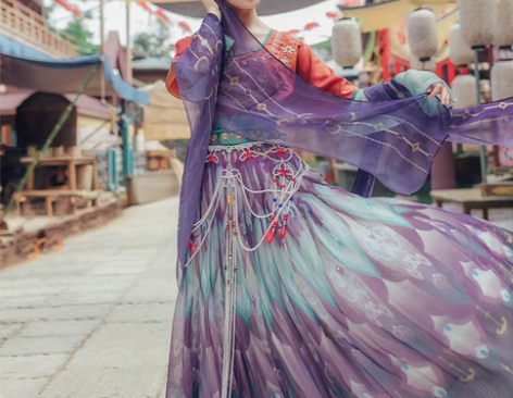 转卖[转卖]都城南庄汉服 兰陵爵 袒领汉服...