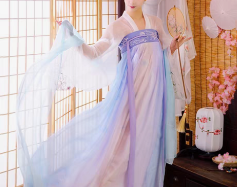 转卖都城南庄 木婉清 齐胸襦裙汉服s码 穿...