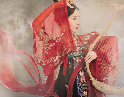 转卖都城南庄汉服 菩提镜 中大袖齐胸襦裙女...