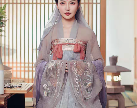 转卖都城南庄汉服 南歌子 绣花印花原创齐胸...