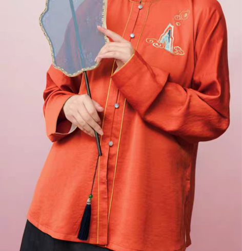 包邮月笙朝歌【孽海记】明制立领对襟短衫 m...