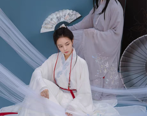 转卖清梳如意情侣魏晋风交领齐腰cp款原创汉...