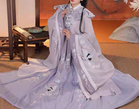转卖清梳原创  云鹤辞  明制汉服 紫色款...