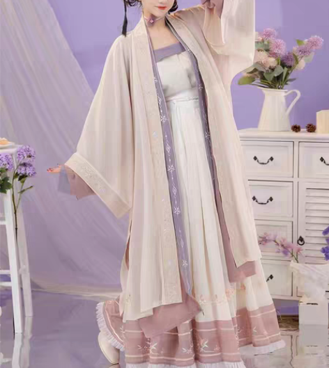 【出】清梳原创芳华宋制汉服女长褙子对襟长衫...