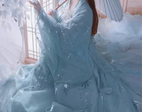 转卖[转卖]艺缕云鹤汉服女原创正品齐胸襦裙...