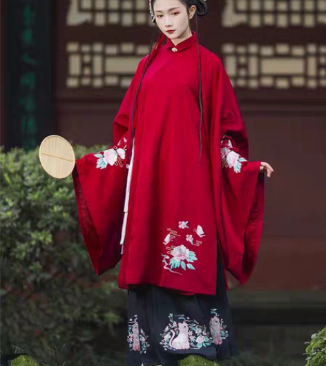 艺缕 蝶恋猫 原创汉服女绣花传统日常立领斜...