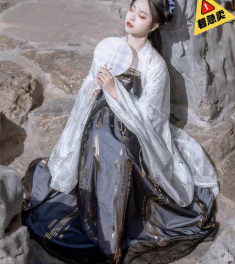 包邮【艺缕原创一云鹤】汉服女古装齐胸襦裙仙...