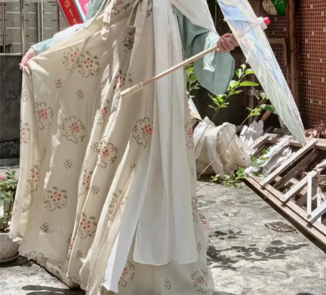 五五年原创汉服（清瑶）魏晋南北朝大袖襦唐制...