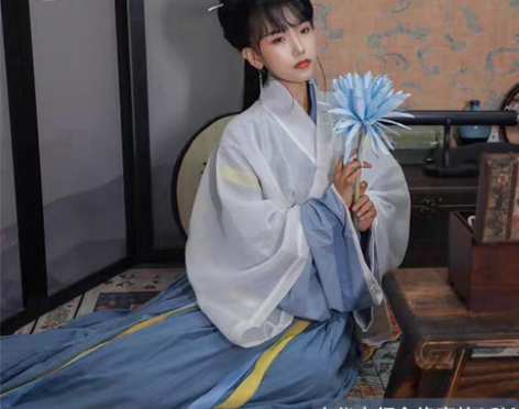 五五年汉服 霜降.秋焚 晋制交领齐腰襦裙 ...