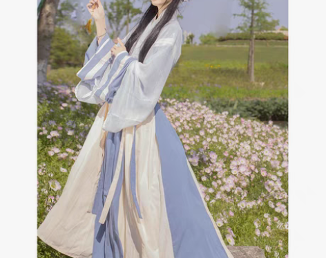 包邮五五年汉服女 凛冬 交领襦裙 6米摆...